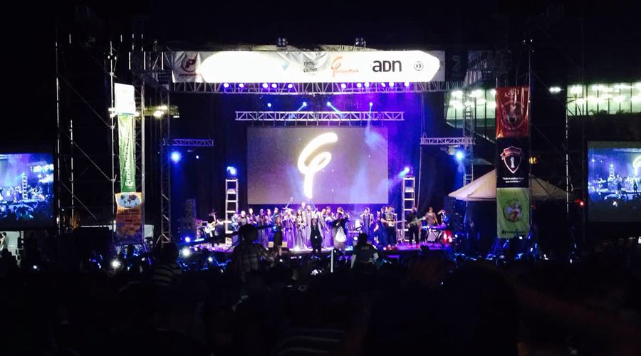 La tarima de Gospel Park esa noche