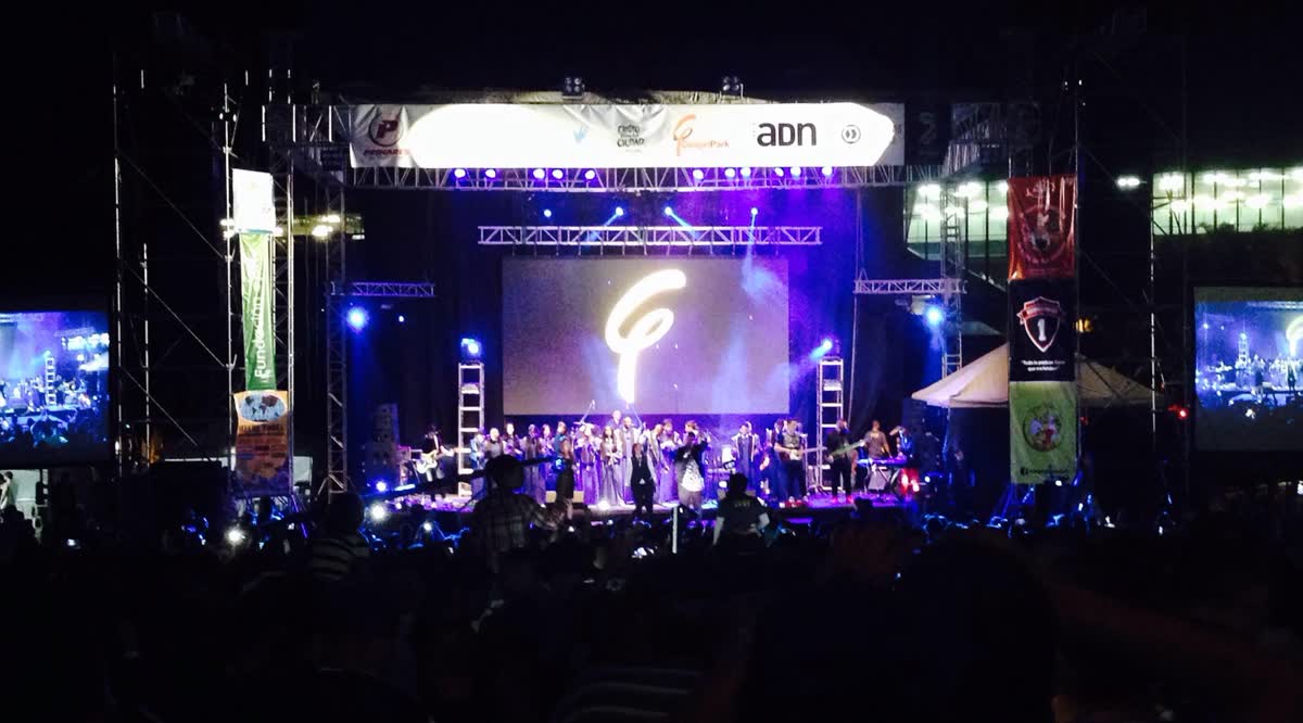La tarima de Gospel Park esa noche